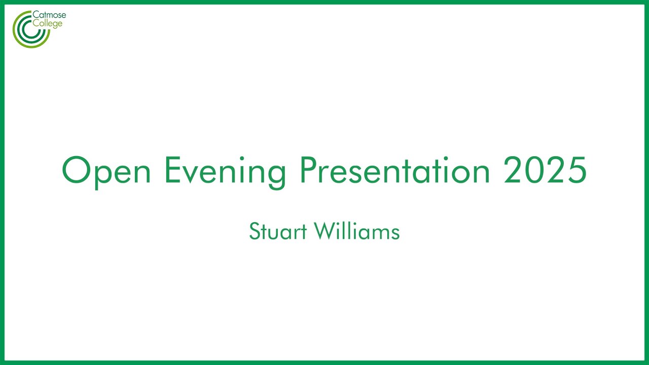 Open Evening Presentation 2025