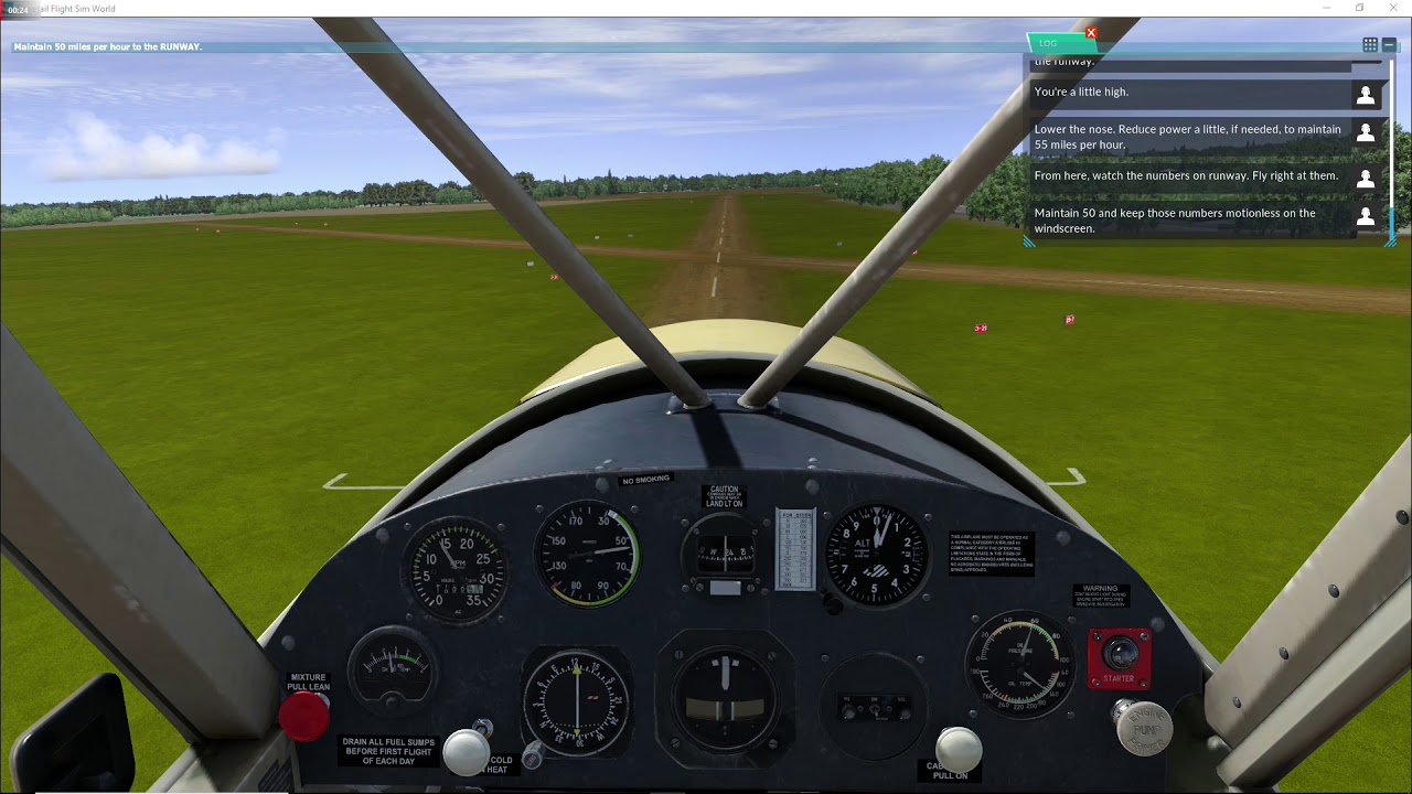 [FSW]My First Landing on Flight Sim World on PIPER - YouTube