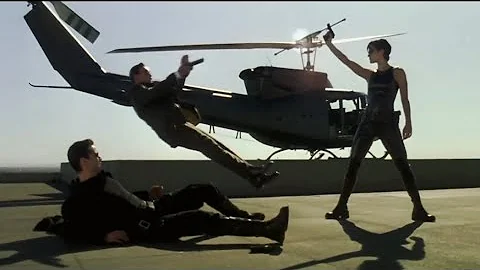 the matrix bullet time scene | THE MATRIX