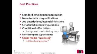 NFIB PA Webinar: Employee Hiring  - Best Practices for Small Businesses