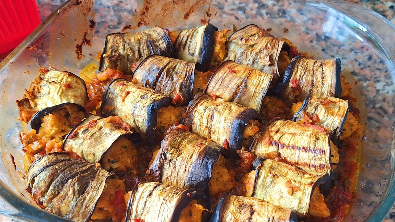 رولي البدنجان خيار وجبة ثانية للنظام صيام متقطع كلي بنين و نقصي في الوزن 4 -سلسة الوصفات الصحية 