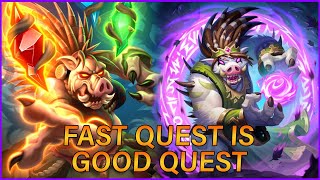 Quest Completion Goes Brrrrr | clawsHS Highlights | Hearthstone Battlegrounds