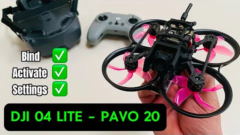 DJI 04 Air Unit Lite Build with Pavo 20 (Activate , Bind , Settings)
