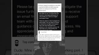 Activision Support Escalated My Case