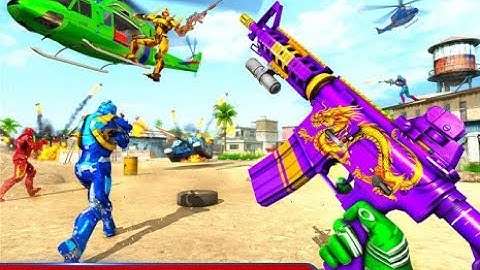Fps Robot Shooting Game: Transforming Robot Games  Android Gameplay