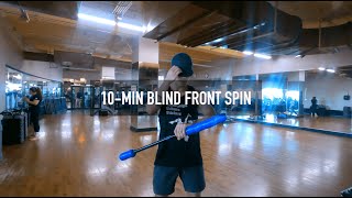 Blind Front Spin | Fire Knife Drills 3
