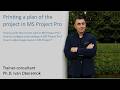 Printing a plan of the project in MS Project Pro