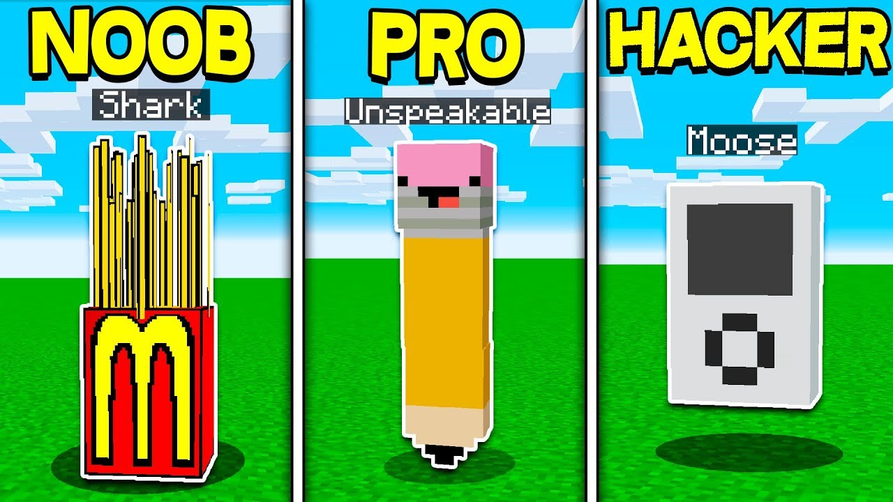 Minecraft - DON'T LAUGH CHALLENGE! (Minecraft NOOB vs. PRO vs. HACKER)