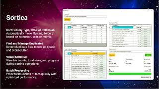 Sortica - A file organizer software screenshot 2