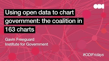 Friday lunchtime lecture: Using open data to chart government: the coalition in 163 charts