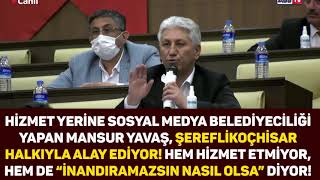 Mansur Yavaş Şereflikoçhisar halkının aklıyla böyle alay etti
