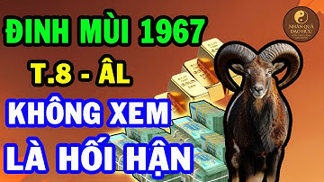 Tử Vi Tuổi Đinh Mùi 1967 Tháng 8 ÂL, Có Vận May Lớn Cơ Hội Đổi Đời Không Xem Là Hối Hận Lắm