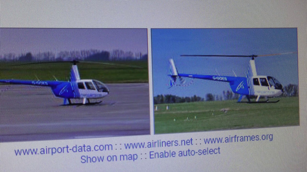 airshow schedule share G Goes Fordville Ltd Robinson R44 Raven 2 helicopter seen Cambridge UK 28may19 255p