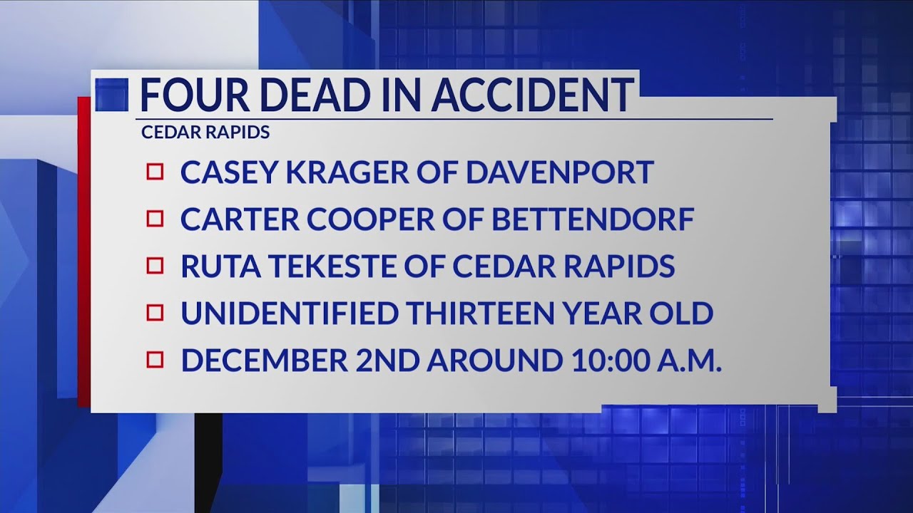QC teens dead after Cedar Rapids crash - YouTube