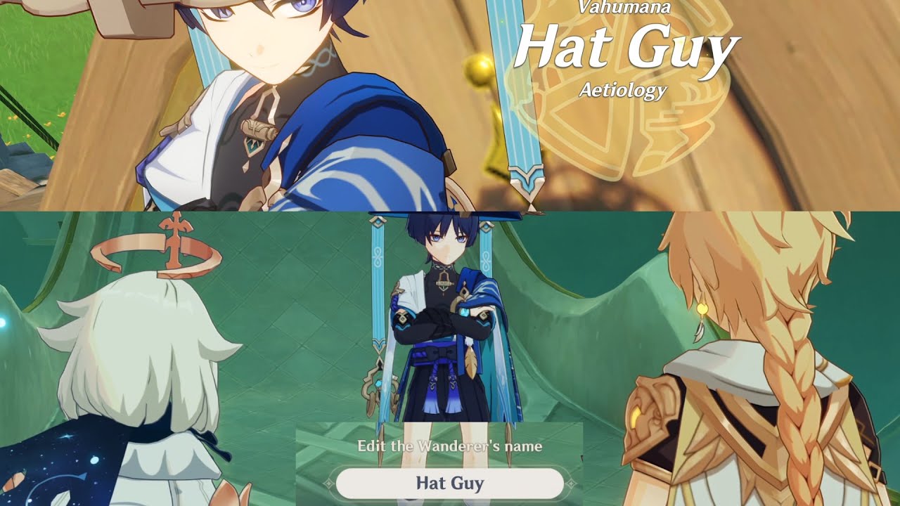 Naming Wanderer "Hat Guy" in Scaramouche Archon Quest YouTube