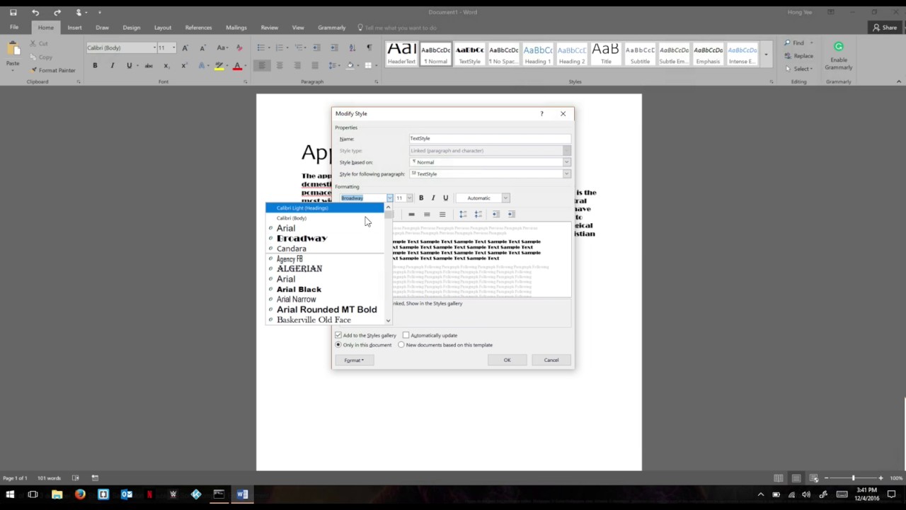 How to Modify a Style In Microsoft Word - YouTube