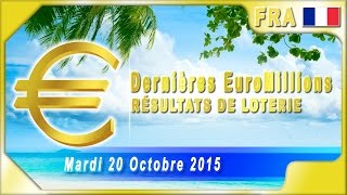 EuroMillions derniers résultats mardi 20 octobre