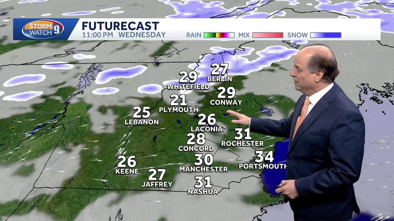 Video: Light snow expected Wednesday morning across NH