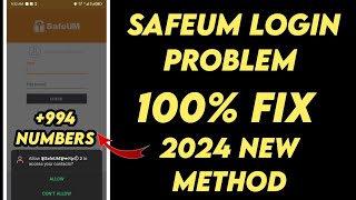 Safeum login problem 🥹 | 100% Fix | new working method | make unlimited 994 numbers with safeum