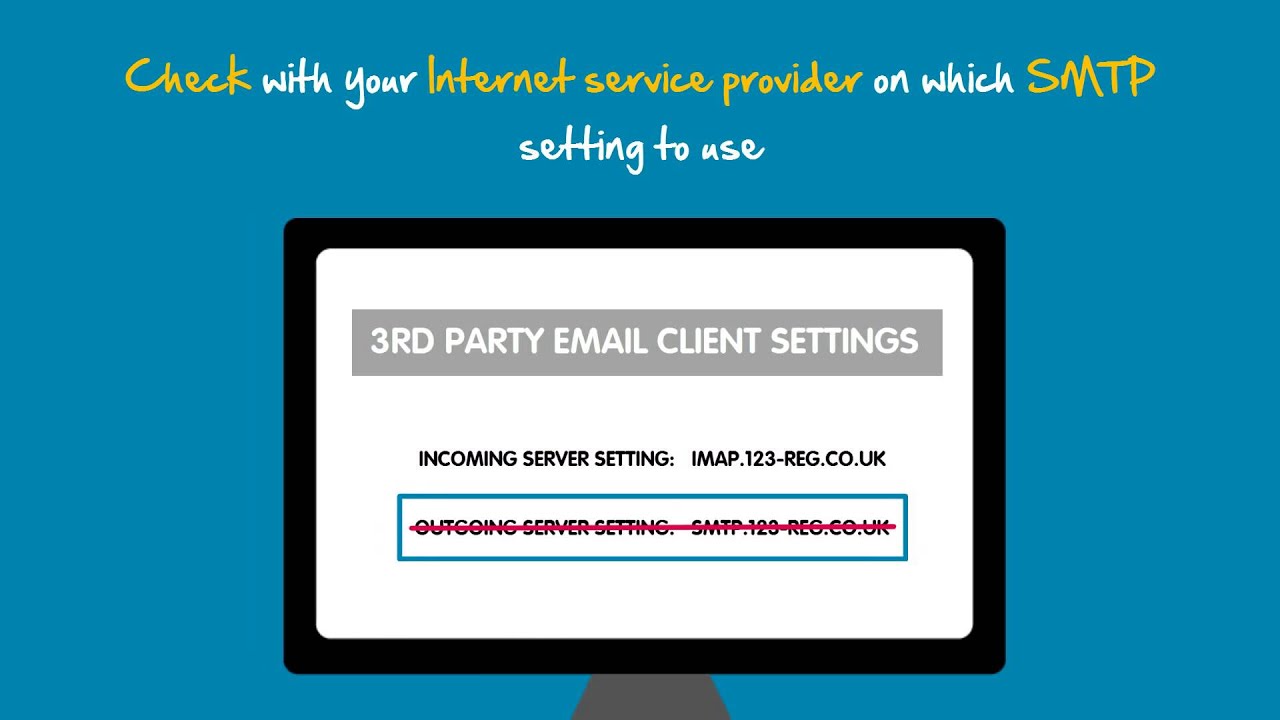 Is your internet service provider blocking your SMTP settings? | 123-reg -  YouTube