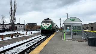 GO Train Arriving at Downsview Park Station