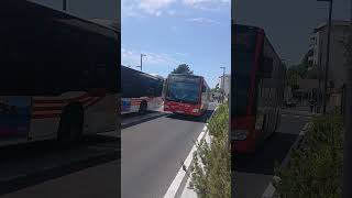 passage d'un Mercedes citaro c2 hybride sur la ligne b5