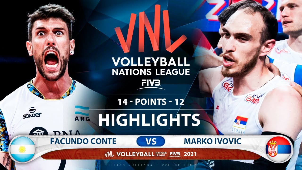 Argentina vs Serbia VNL 2021 Highlights Facundo Conte vs Marko Ivovic 