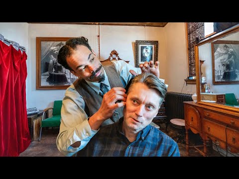 💈 Swashbuckling Fluttering Shears Haircut With The One & Only Moustache Jim! | Minneapolis