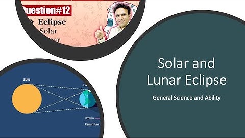 General Science and Ability | Space science | Eclipse | Solar Eclipse | Lunar Eclipse | Study River