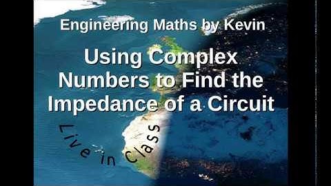 Using complex numbers to find the impedance of a circuit.