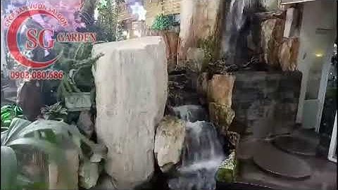 Thi Công Thác Nước Quán Cafe Valentino