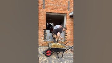 Bricking up a old doorway into a window. #construction #builder #howto #satisfying #diy