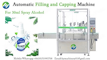 Automatic Filling and Capping Machine for 30ml spray alcohol