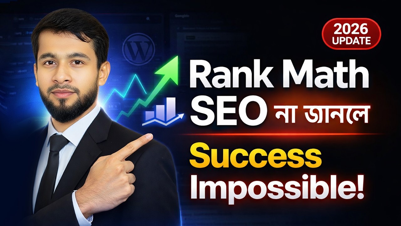 Rank Math SEO Plugin Bangla Tutorial 2026 WordPress এ Install, Setup ...