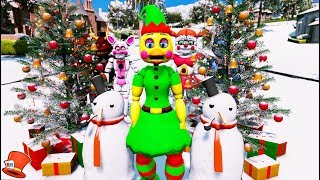 NEW CHRISTMAS ELF TOY CHICA ANIMATRONIC! (GTA 5 Mods FNAF RedHatter)