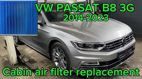 VW Passat cabin air filter replacement DIY Volkswagen Passat B8 3G pollenfilter wechseln