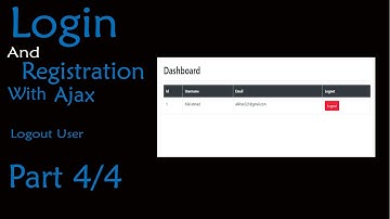 How to make logout in php and mysqli with ajax || php and ajax || Part - 4
