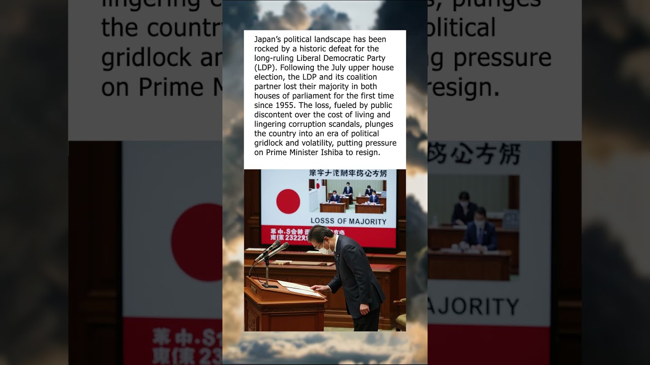 Japan’s Ruling LDP Party Loses Control of Both Houses