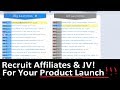 How to recruit affiliates for your product launch  get on muncheye jvproductlaunch calendarlist