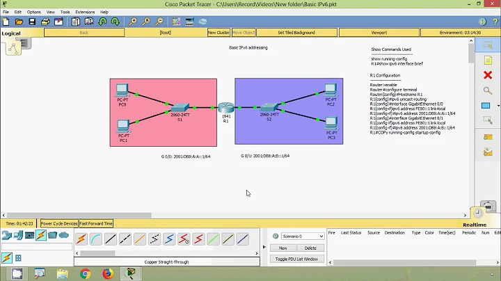 Basic IPv6 addressing with Packet Tracer | CISCO Certification