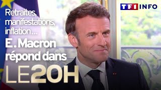 Emmanuel Macron répond aux questions de Gilles Bouleau dans le 20H