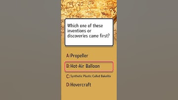 Can you tell me which invention or discovery came first?