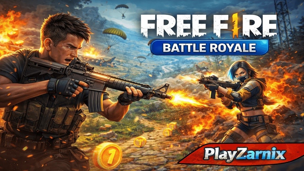 Free Fire Gameplay | Intense Battle Royale Action | PlayZarnix