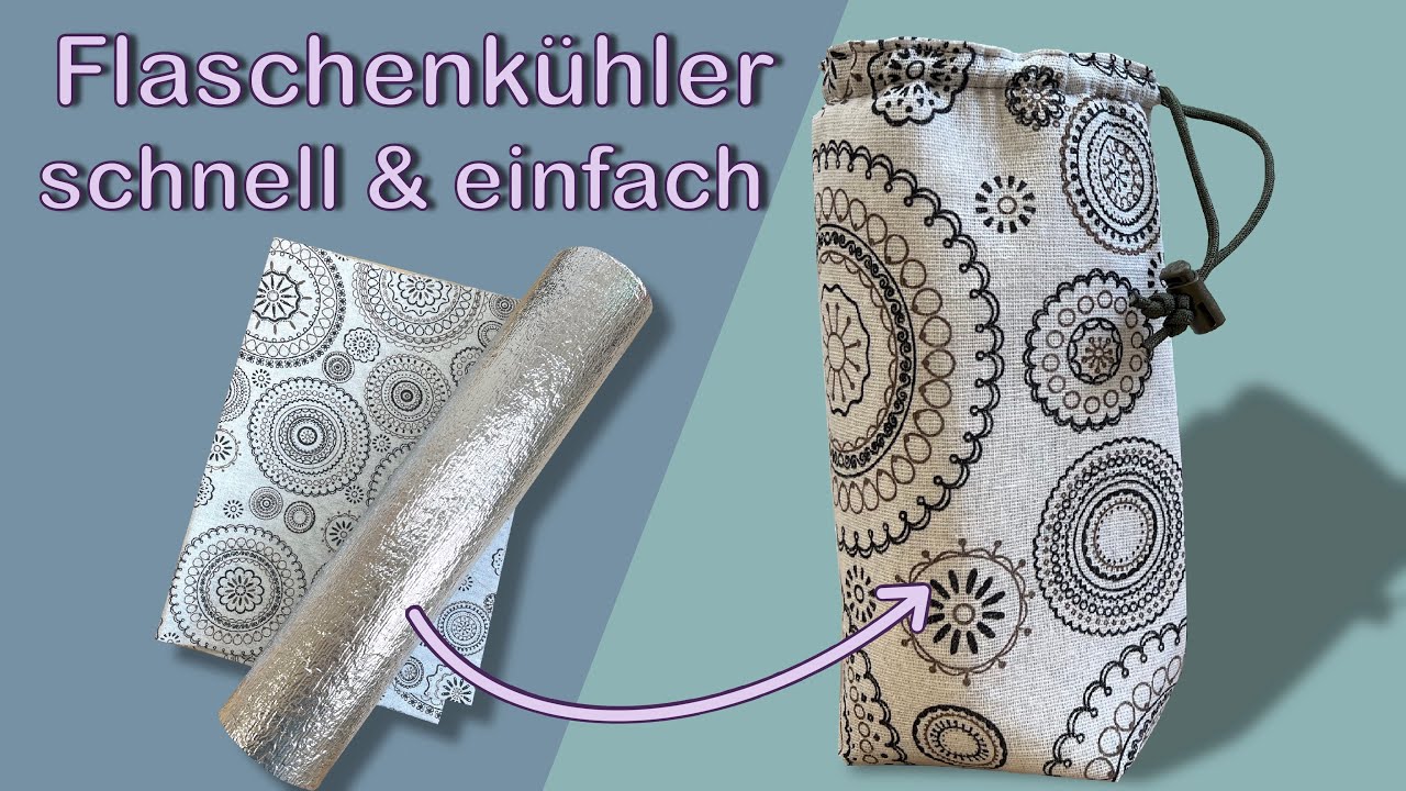 Flaschenkühler nähen & Verlosung