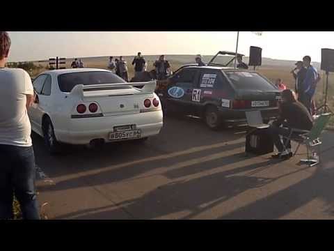 Гонка, nissan skyline R33 VS ваз 2113