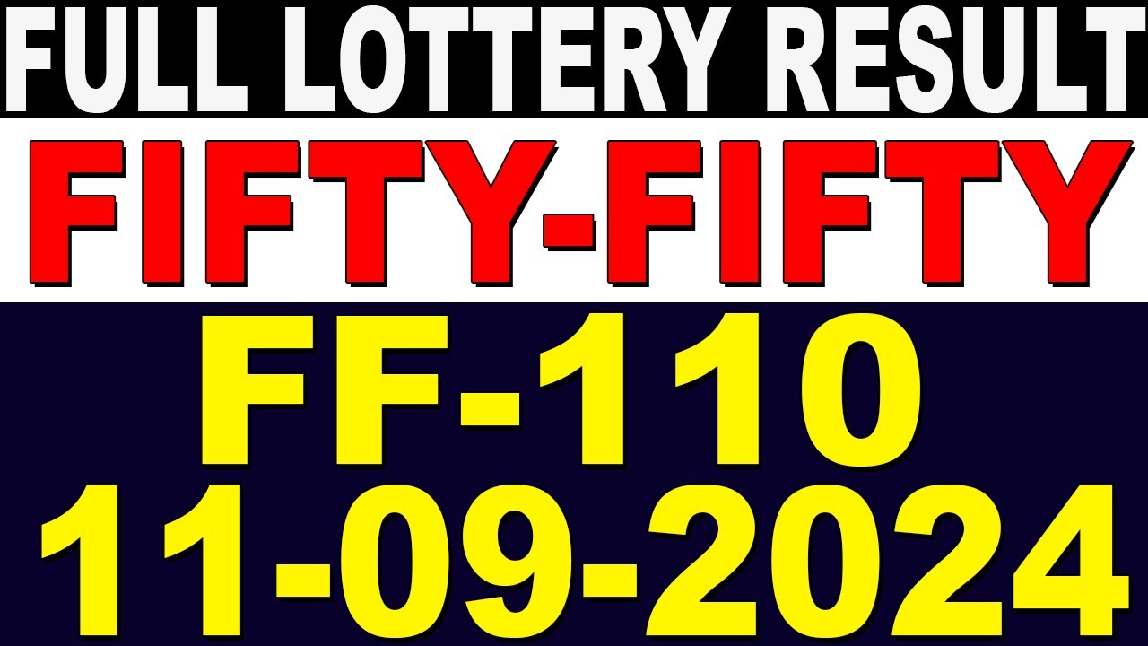 KERALA LOTTERY FIFTY-FIFTY FF-110 |LIVE LOTTERY RESULT TODAY 11/09/2024| KERALA LOTTERY LIVE RESULT