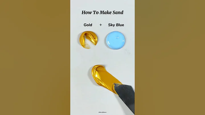 Mixing Two Colors to Make a Third #colormixing #paintmixing #asmr