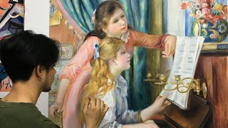 Two Young Girls at the Piano 1892 by Renoir