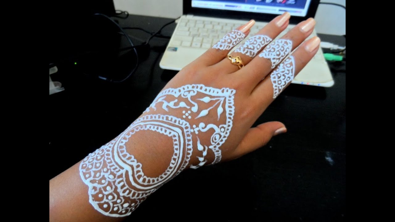Tutorial Henna White Henna 10 YouTube