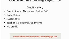USDA Direct Loan - Rural Housing 